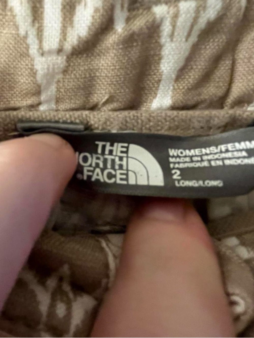 The North Face Women's Taupe Ikat Print Shorts - Picture 3 of 4